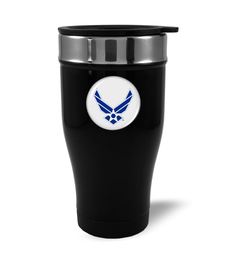 Travel Mug with U.S. Air Force Wings Symbol